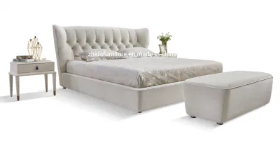 가정 가구 고품질 현대 디자인 빌라 패브릭 킹 사이즈 침대